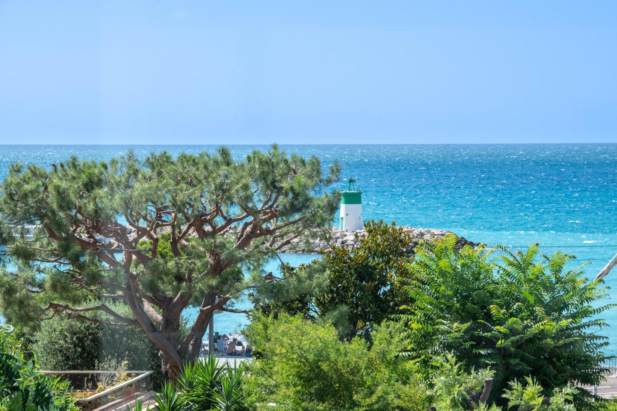 Residence Mediterranee - Beachfront - Sun And Seaview - Pool - Private Parking Cagnes-sur-Mer Exteriér fotografie