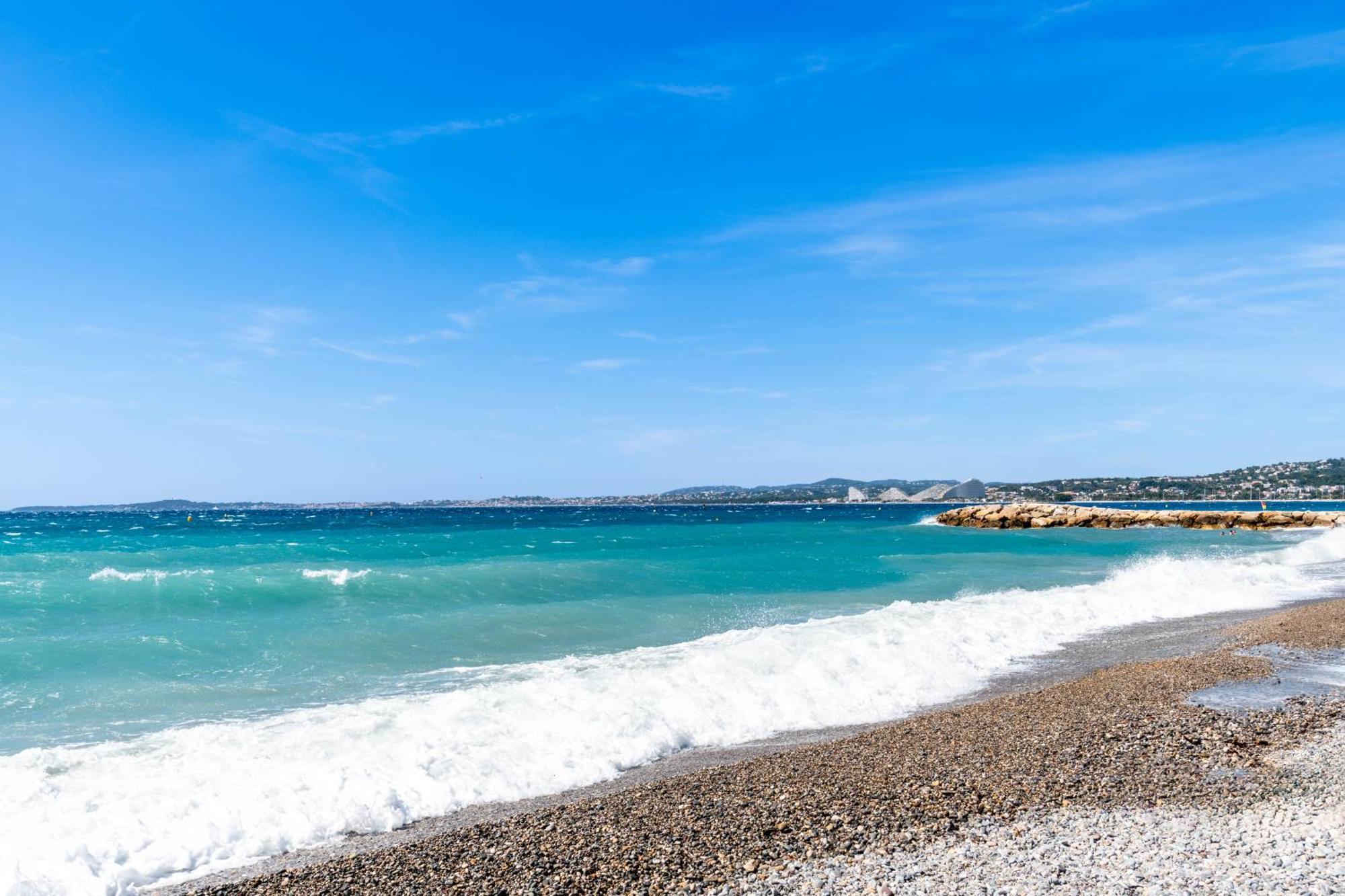 Residence Mediterranee - Beachfront - Sun And Seaview - Pool - Private Parking Cagnes-sur-Mer Exteriér fotografie
